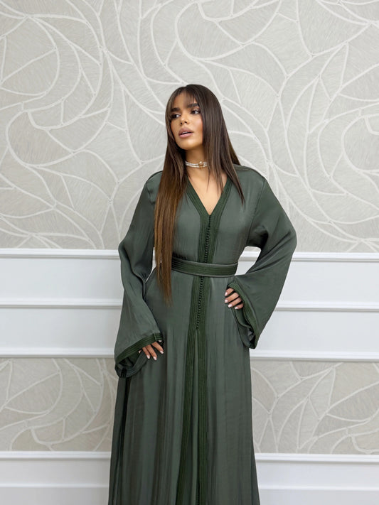 Manal Groene Takchita – Tweedelige Marokkaanse Ceremoniekleding – productweergave 2