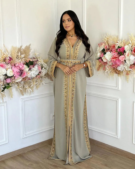 Sabah Kaftan – Handgemaakte Marokkaanse Jurk – productweergave 2
