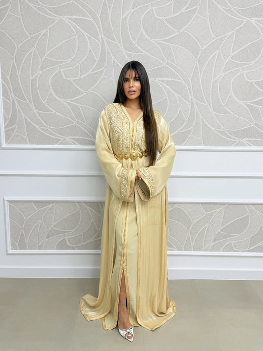 Fotoun Gold Takchita – Tweedelige Marokkaanse Ceremoniejurk – productweergave 2