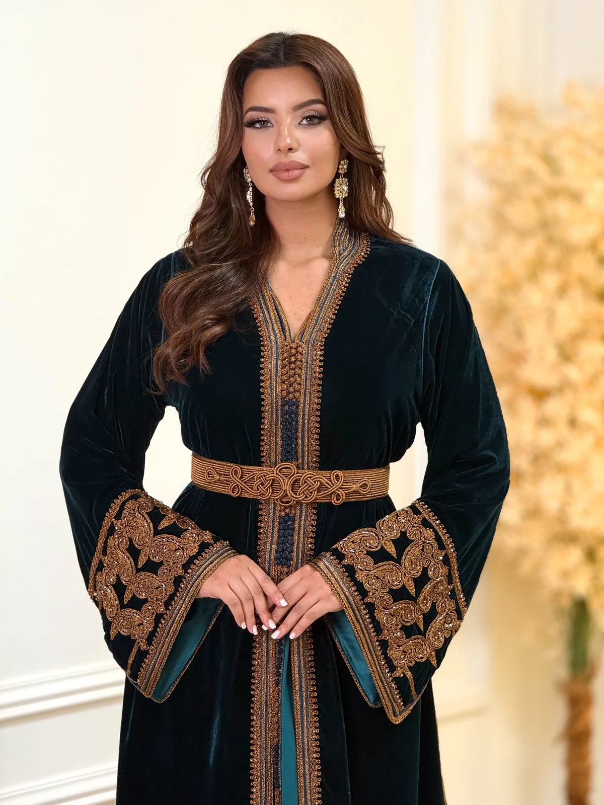 Karima Zwarte Takshita – Tweedelig Marokkaans Ceremonieel Gewaad – productweergave 7