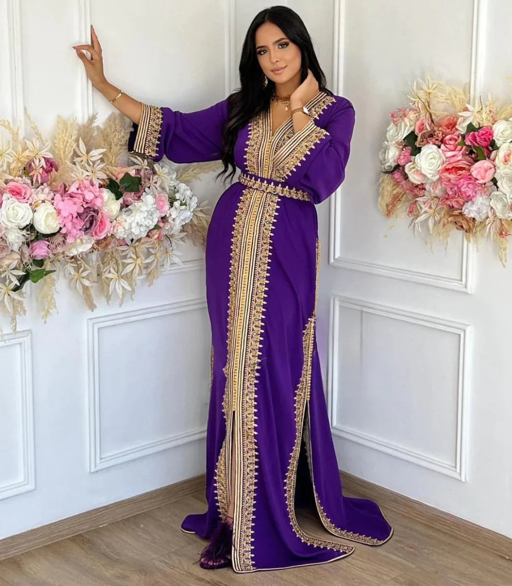 Sabah Kaftan – Handgemaakte Marokkaanse Jurk – productweergave 5