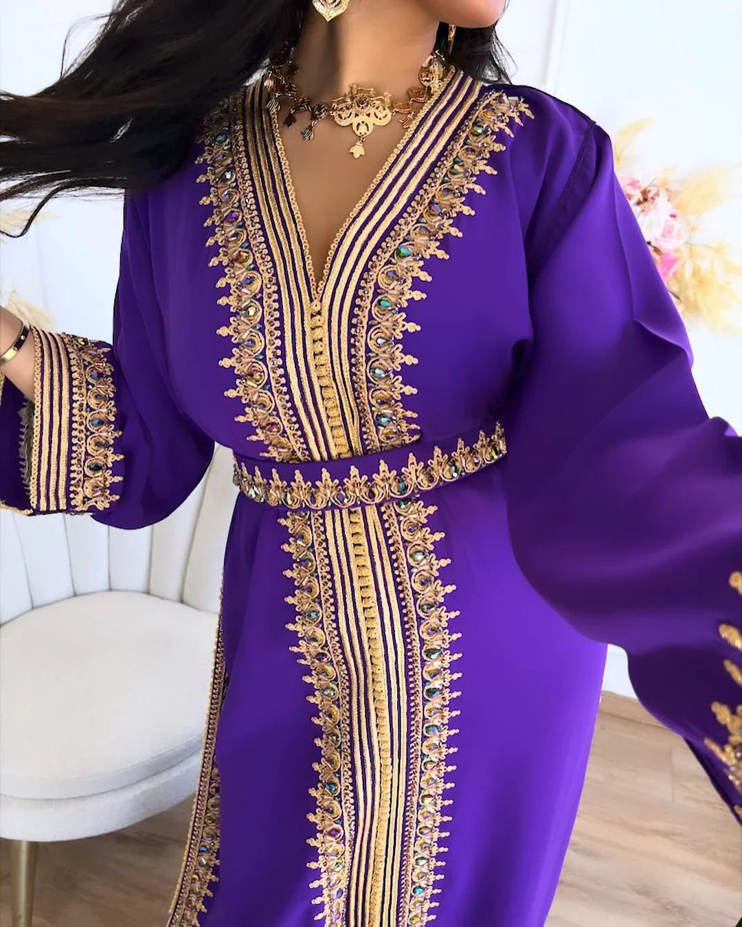 Sabah Kaftan – Handgemaakte Marokkaanse Jurk