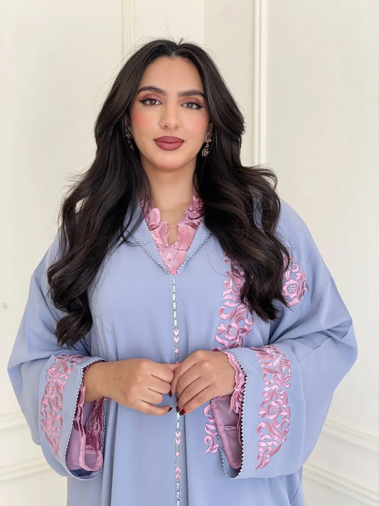 Birine Grijze Djellaba – Casual Marokkaanse Tuniek voor Dagelijks Comfort