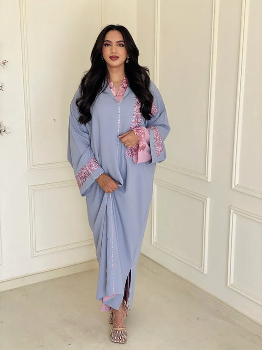 Birine Grijze Djellaba – Casual Marokkaanse Tuniek voor Dagelijks Comfort – productweergave 2
