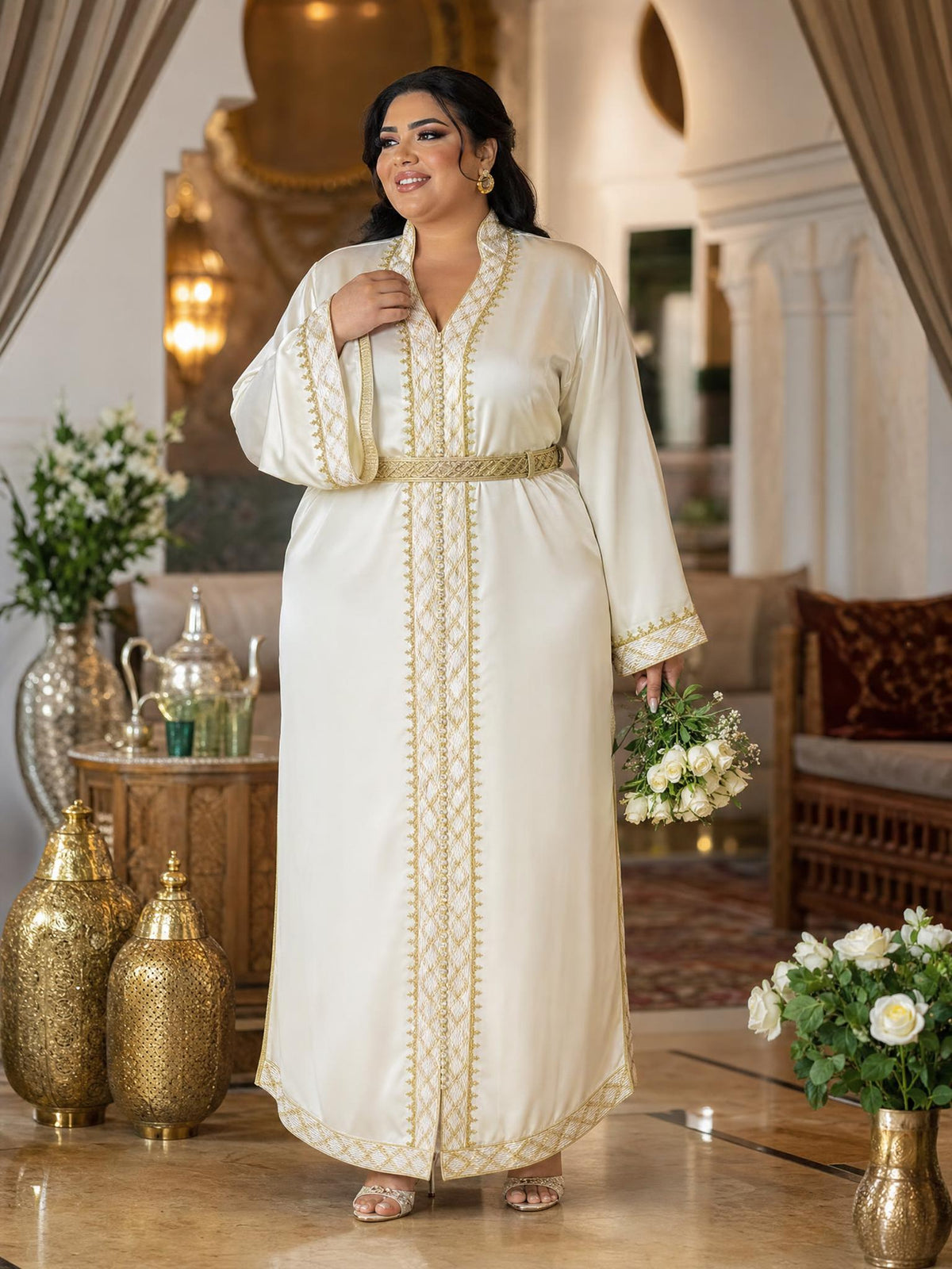 Baraa kaftan \u2014 plus-size model