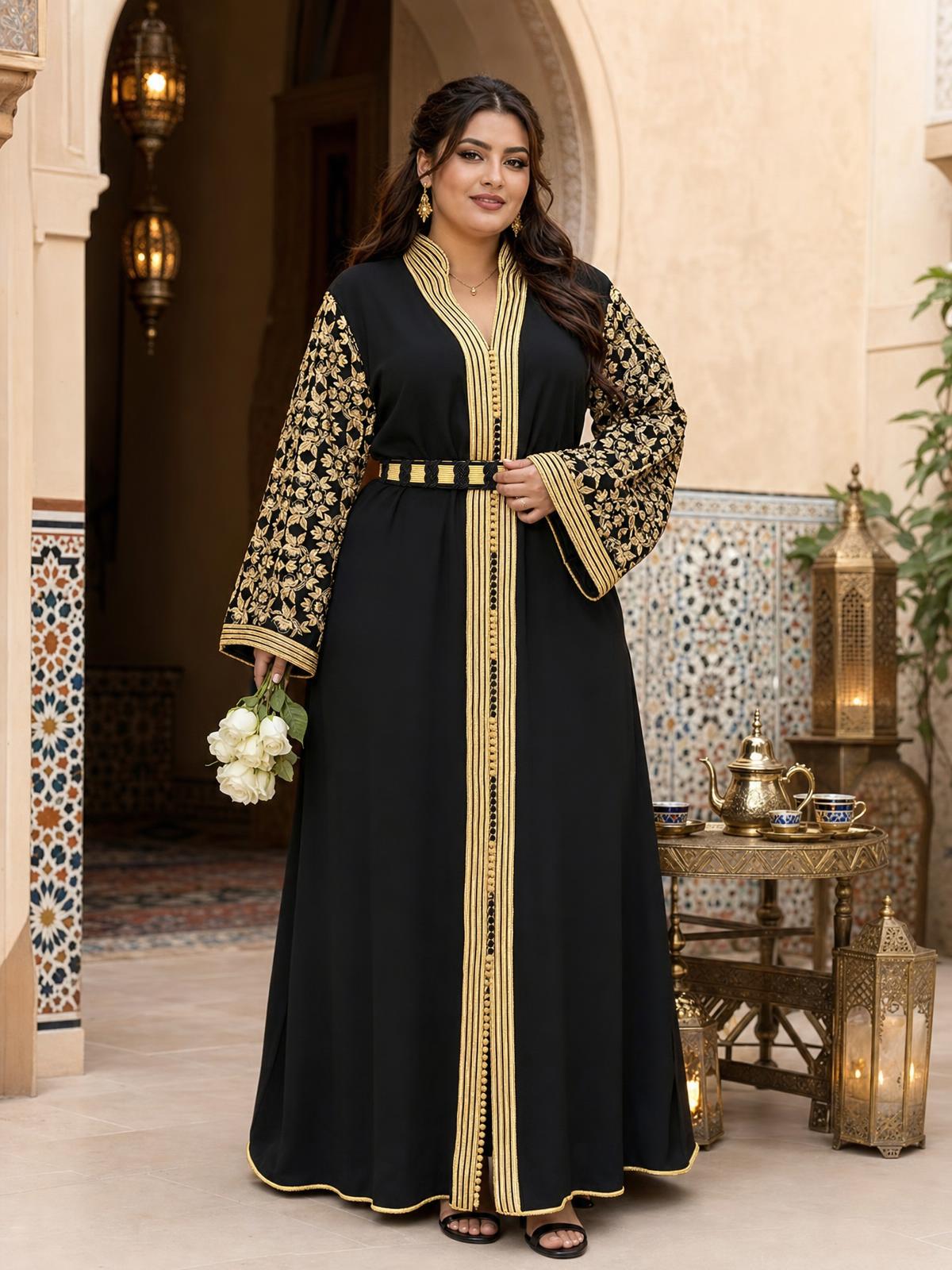 Rawia kaftan \u2014 plus-size model