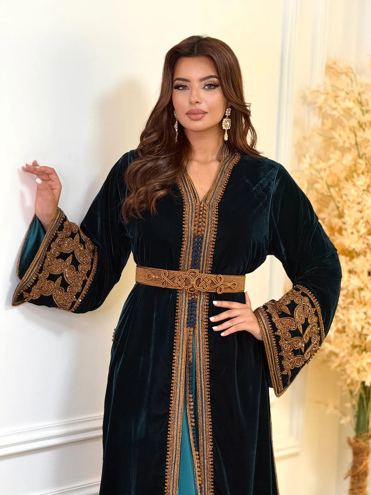 Karima Zwarte Takshita – Tweedelig Marokkaans Ceremonieel Gewaad – productweergave 6
